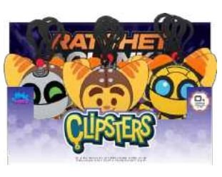 Ratchet & Clank: Rift Apart Clipsters Plush Hangers 12PC PDQ