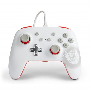 Switch Wired Controller - Mario White