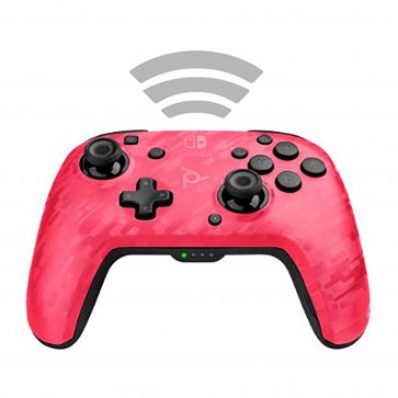 A Switch Faceoff Wireless Deluxe Controller - Pink Camo