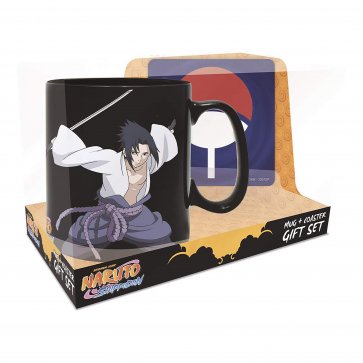 Naruto and Sasuke Magic Mug & Coaster Gift Set