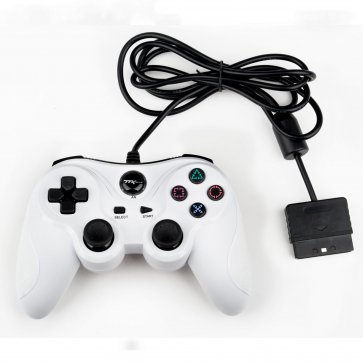 PS2 White Wired Controller - Similar To DS2 