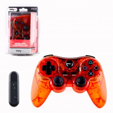 PS3 Wireless Controller - Clear Red