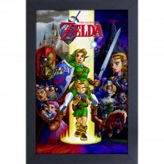Zelda - Ocarina - 11x17 Framed Gel Coated Poster