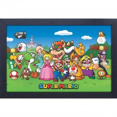 Super Mario Characters 11x17 Framed Gel Coated Poster