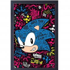 Sonic Emerald Club World Tour 11x17 Framed Gel Coated Poster