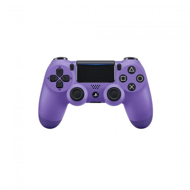 orange and purple video game console