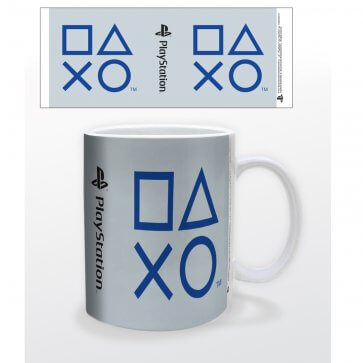 PlayStation Shapes Mug - 11oz - Blue/White