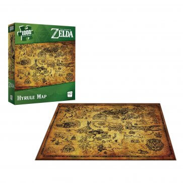 Legend of Zelda - Hyrule Map - 1000pc Puzzle