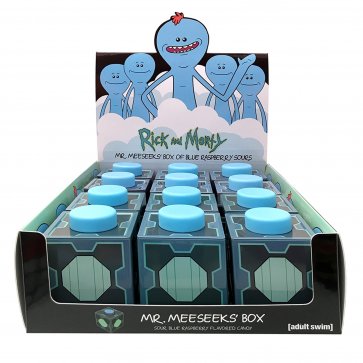 Rick and Morty Mr. Meeseeks' Box of Fun Tin Blue Raspberry