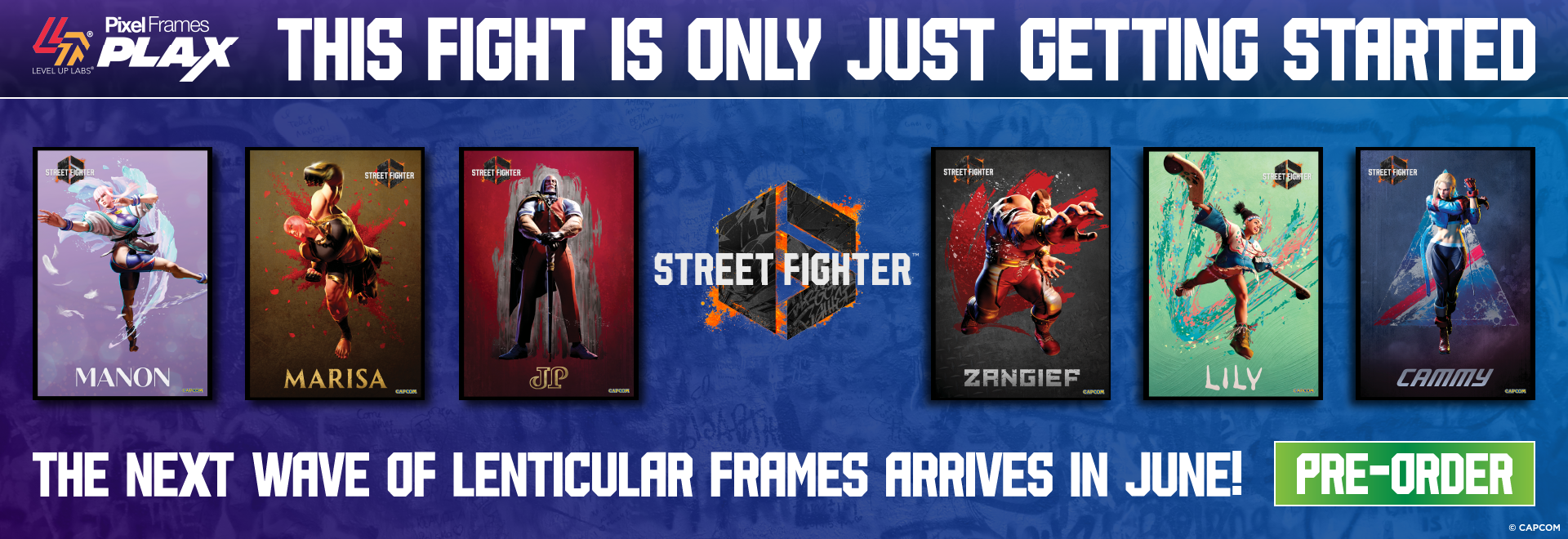 Pixel Frames Plax - Street Fighter VI - Series 2