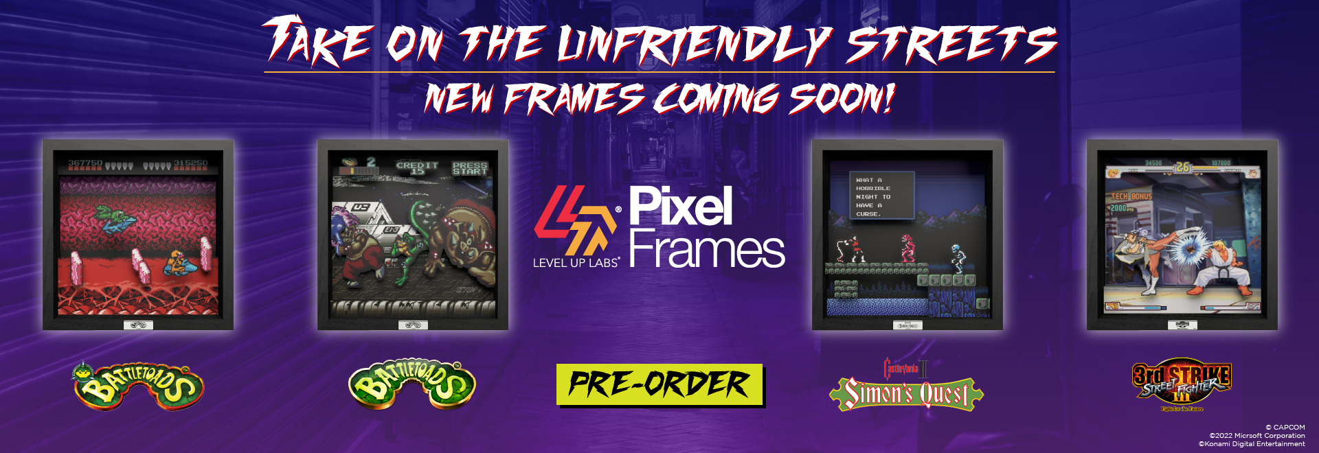 Pixel Frames - Take on the Unfriendly Streets!