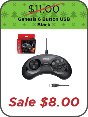 SEGA Genesis 6 Button USB - Black