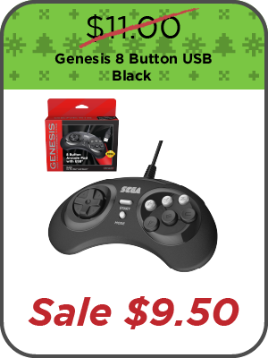 SEGA Genesis 8 Button USB - Black 