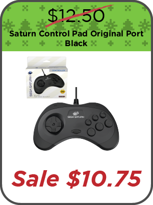 SEGA Saturn Control Pad Original Port - Black