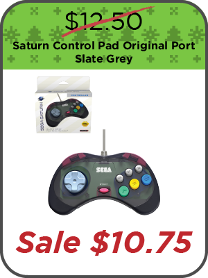 SEGA Saturn Control Pad Original Port - Slate Grey