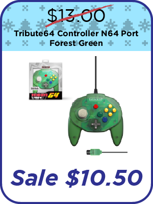 Tribute64 Controller N64 Port - Forest Green