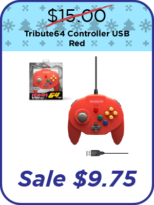 Tribute64 Controller USB - Red