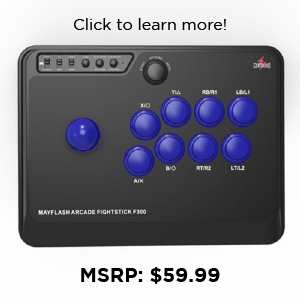 Universal - Controller - Fight Stick - F300 - PS4 / PS3 / XBONE / XB360 / PC (Mayflash)