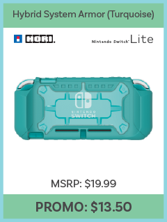Switch Lite - Case - Hybrid System Armor - Turquoise (Hori)