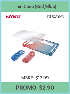 Switch - Case - Thin Case - Red/Blue (Nyko)