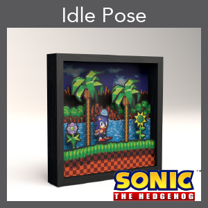 Pixel Frames - SEGA - Sonic the Hedgehog - Idle Pose